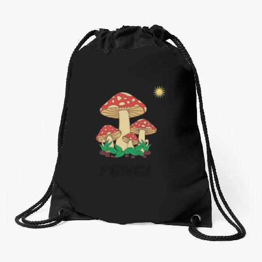 FUNGI Drawstring Bags