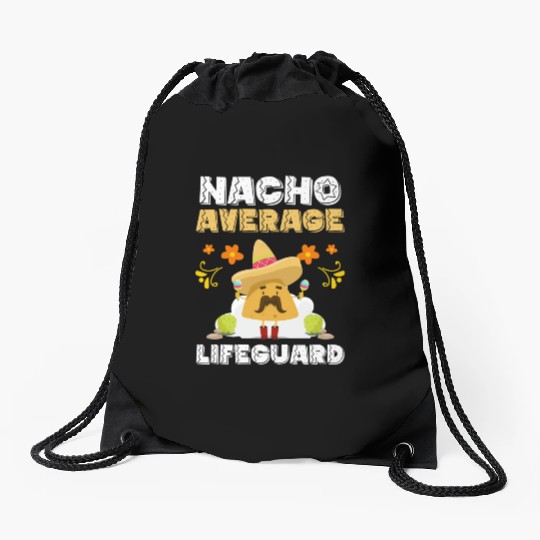 Lifeguard Beach Drawstring Bags