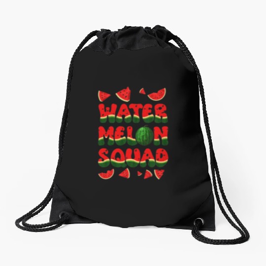 Watermelon Design Fruit Lover Drawstring Bags