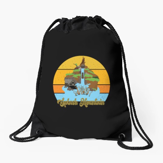 Splash Mountain Drawstring Bags