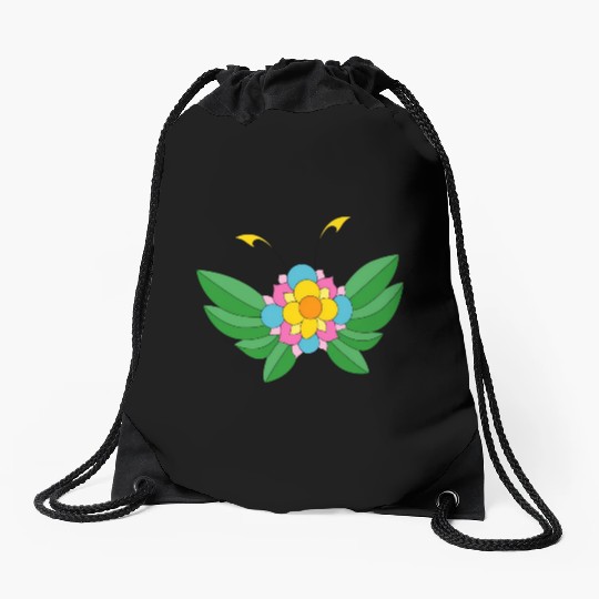 Flower or Butterfly Drawstring Bags