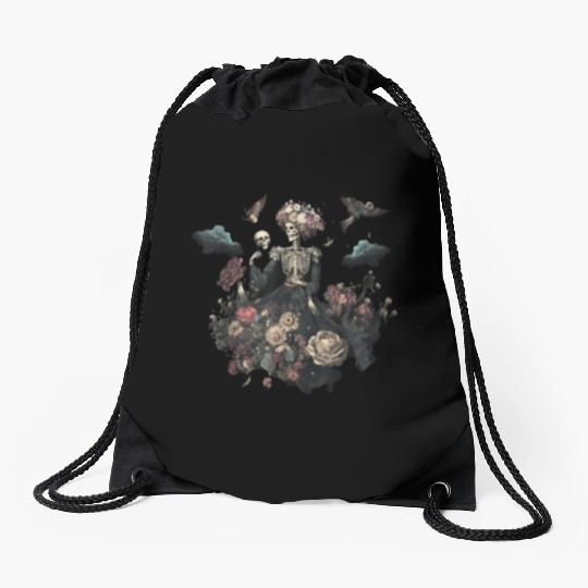 Aesthetic clothes Fairycore Gothic Drawstring Bags