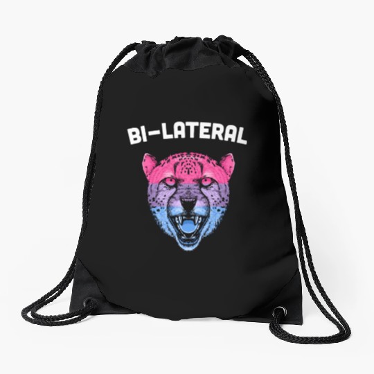 Bilateral Bisexual LGBTQ Bi Pride Asexual Pride Mo Drawstring Bags