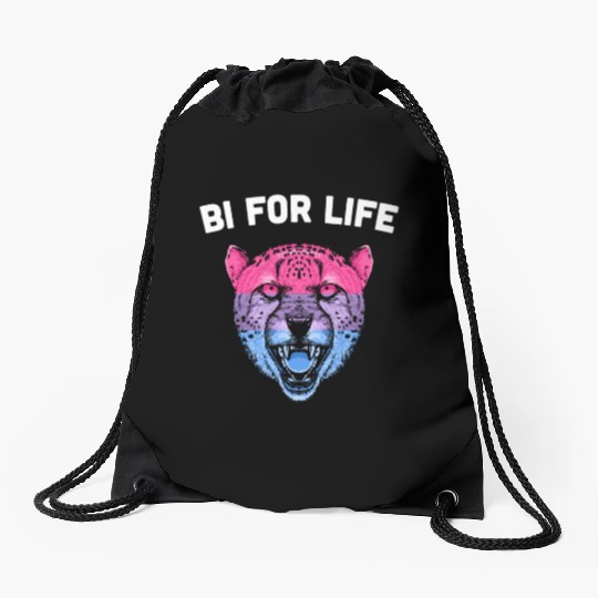 Bi for Life Bisexual LGBTQ Bi Pride LGBT Gay Pride Drawstring Bags