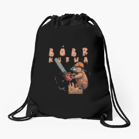 Beaver Lumberjack Chainsaw Drawstring Bags