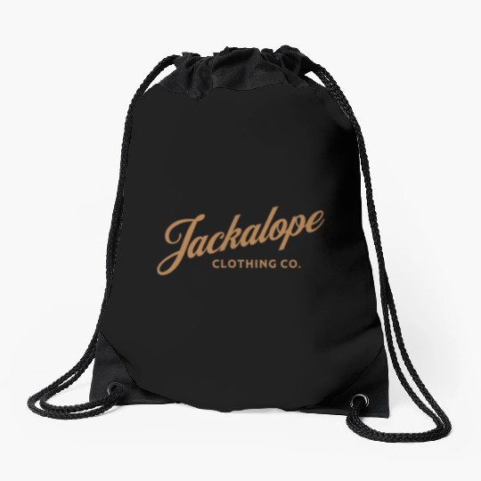 Jackalope Clothing Co Logo Drawstring Bags