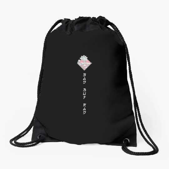 Sad but rad Clothing Drawstring Bags