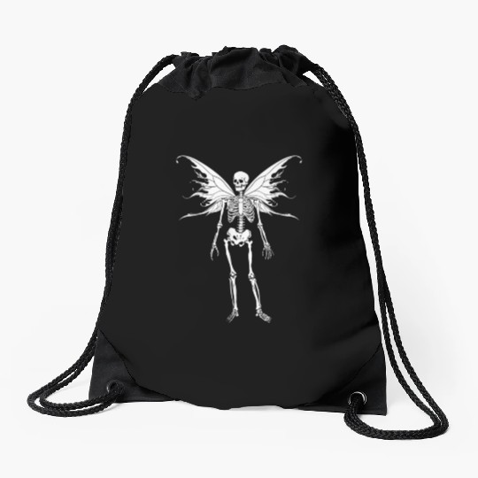 Fairy Grunge Fairycore Aesthetic Skeleton Drawstring Bags
