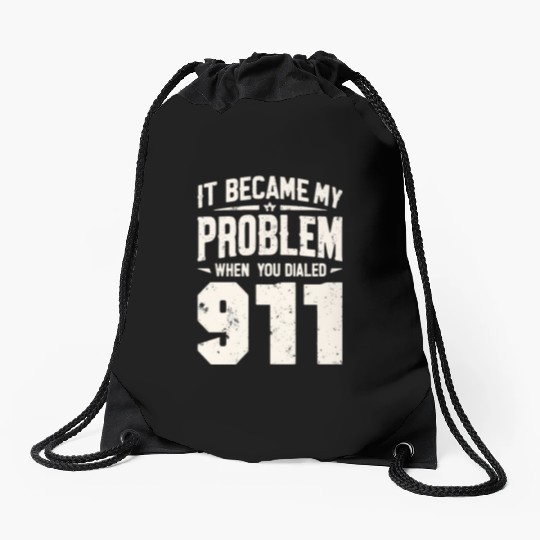 911 Dispatcher Operator Emergency Radio Dispatch Drawstring Bags