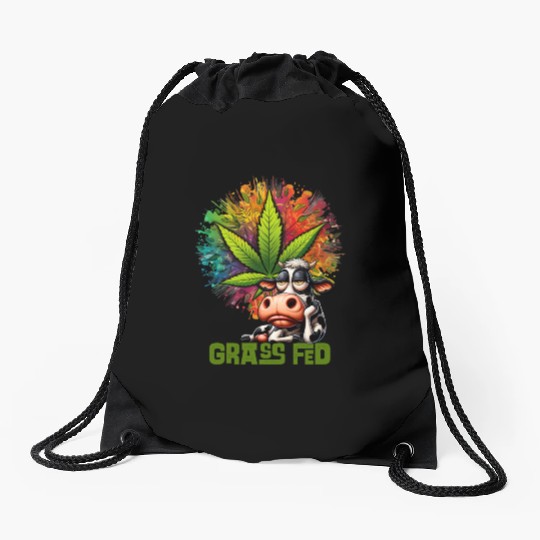 Grass Fed Color Drawstring Bags