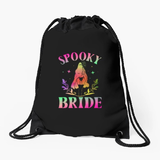 Spooky Bride Bridal Party Bachelorette Party Hallo Drawstring Bags