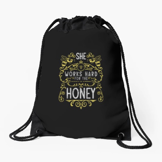 Bee Nature Flower Meadow Beekeeper Drawstring Bags