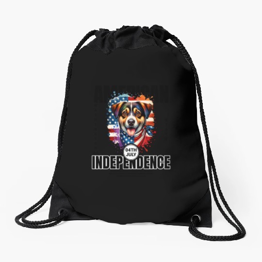 Washington D.C.'s State Dog: The Mixed Breed Drawstring Bags