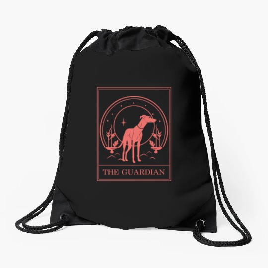 Tarot Greyhound Dog Celestial Whippet Tarot Card Drawstring Bags