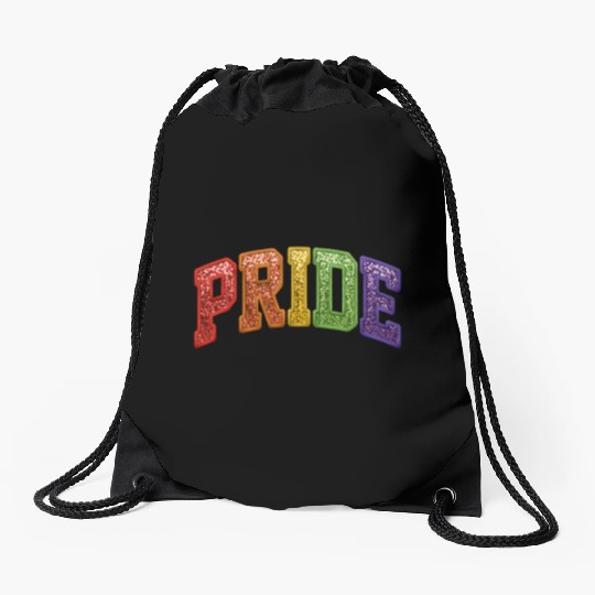 Pride Embroidered Sequisn Effect Drawstring Bags