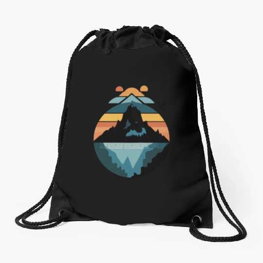 The Mountains Are Calling Classic Drawstring Bags