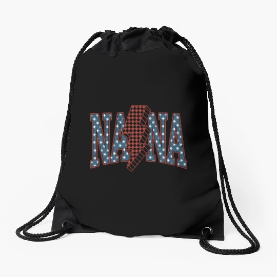 Nana 4th Of July Drawstring Bags