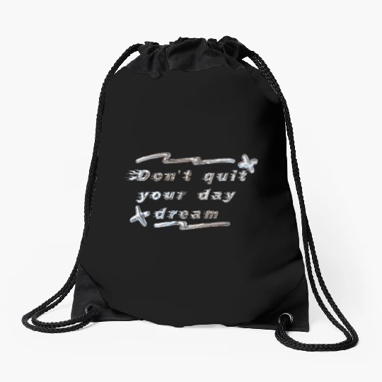 cool quotes Drawstring Bags