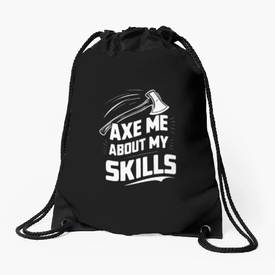 Axe Throwing Enthusiasts Championship Precision Drawstring Bags