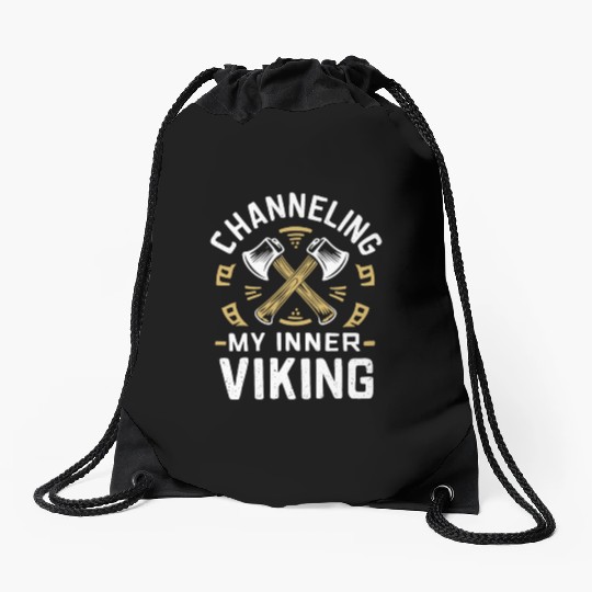 Axe Throwing Enthusiasts Championship Precision Drawstring Bags