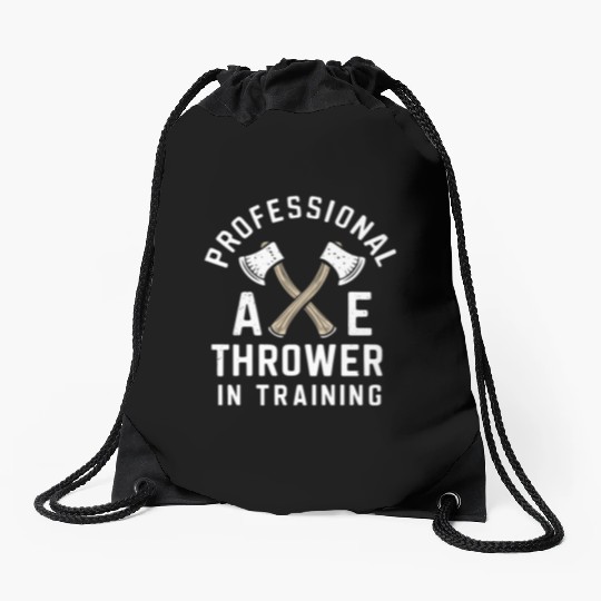 Axe Throwing Enthusiasts Championship Precision Drawstring Bags