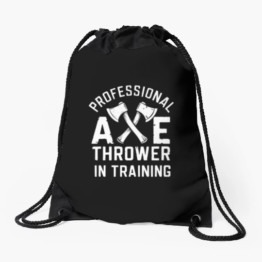 Axe Throwing Enthusiasts Championship Precision Drawstring Bags