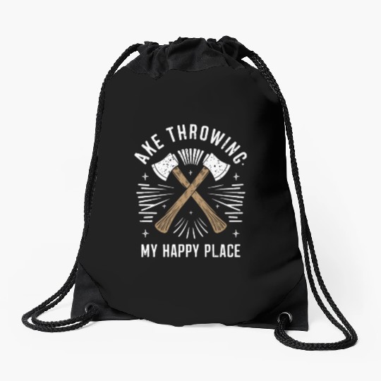 Axe Throwing Enthusiasts Championship Precision Drawstring Bags