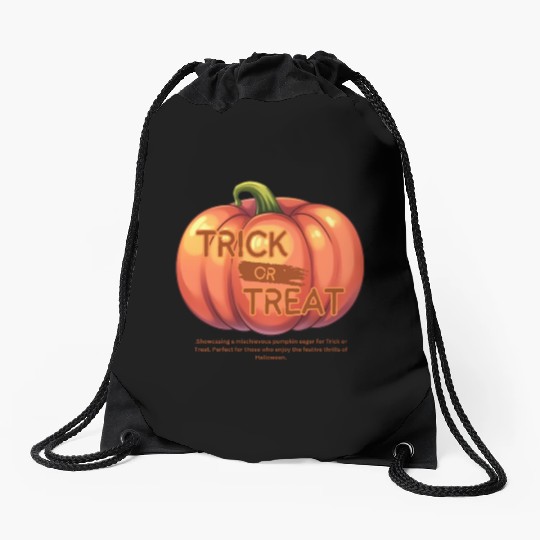 Pumpkin Festivity Drawstring Bags