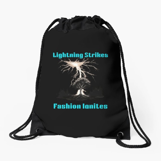Unleashed Force: Lightning Bolt Strikes Drawstring Bags