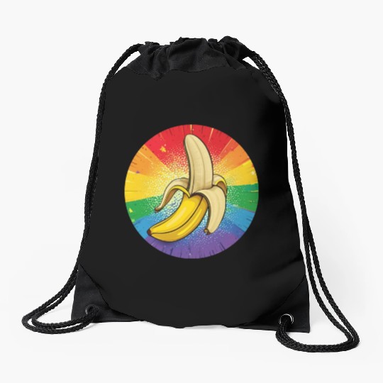 LGBTQ Banana Drawstring Bags