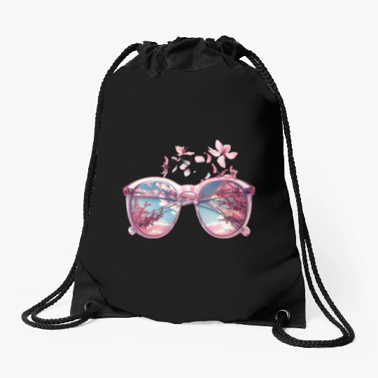 Blossom Reflection Drawstring Bags