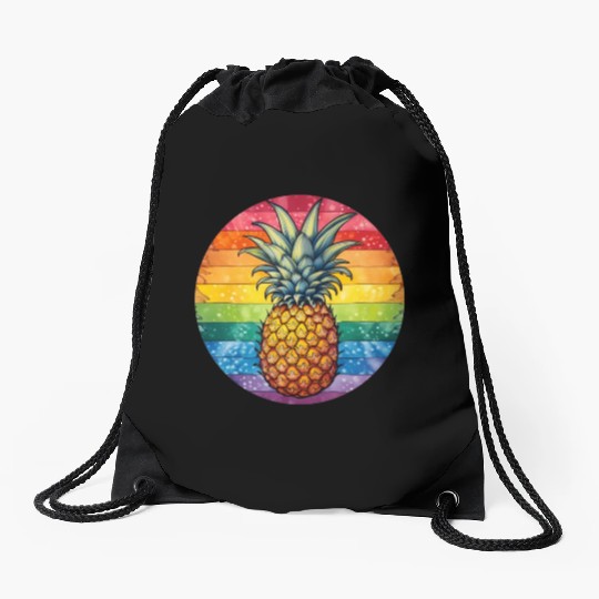 LGBTQ Pineapple Drawstring Bags