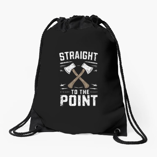 Axe Throwing Enthusiasts Championship Precision Drawstring Bags