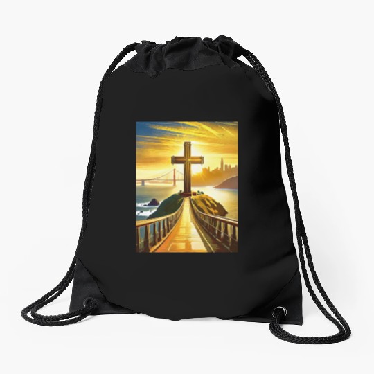 San Francisco Catholic Drawstring Bags