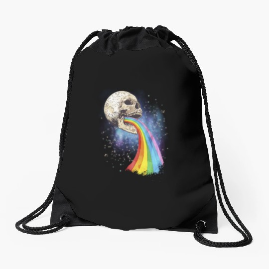 Goth Rock Satan Unicorn Festivals Death Metal Drawstring Bags