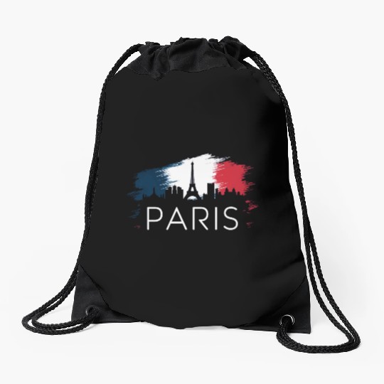 Paris Drawstring Bags by Independent Artist - Buy Online