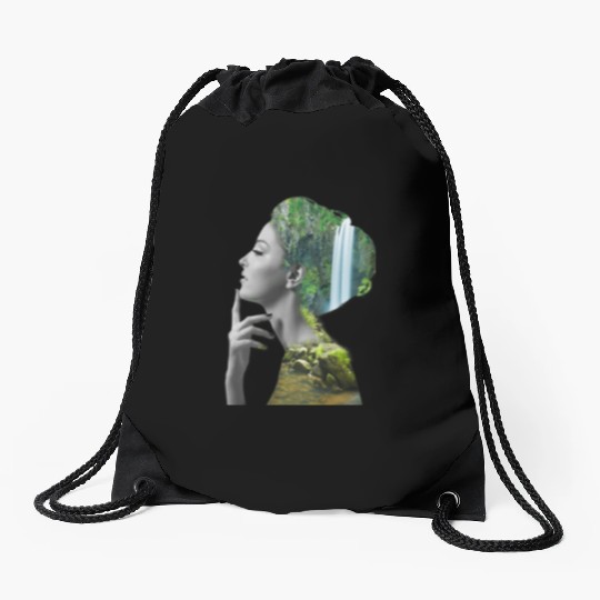 "Girls Waterfall Drawstring Bags - Trendy & Stylish Summer