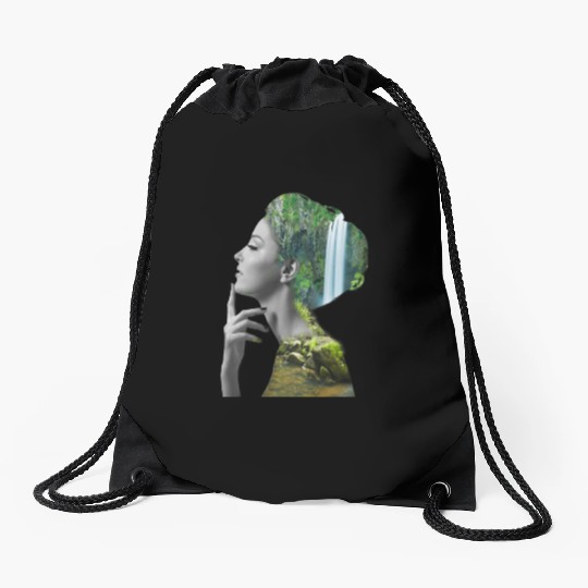 "Girls Waterfall Drawstring Bags - Trendy & Stylish Summer