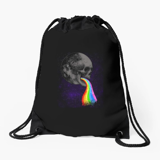 Goth Rock Satan Unicorn Festivals Death Metal Drawstring Bags