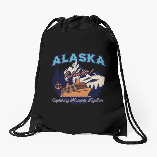 Alaska Cruise Matching Family and Friends Squad Drawstring Bags