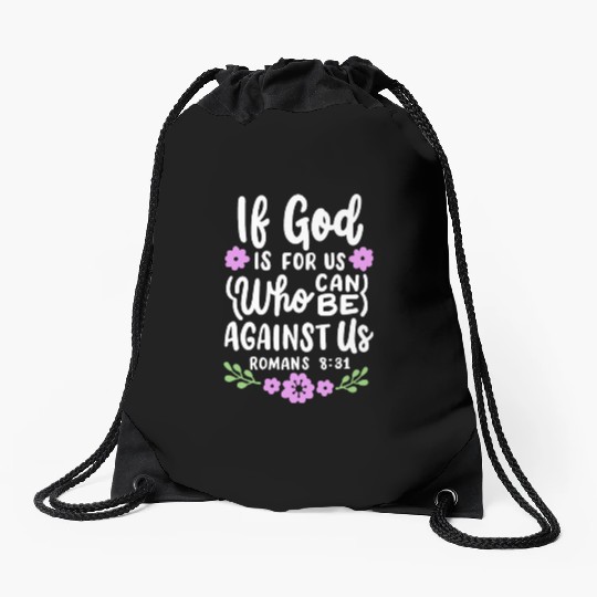 Christian Bible Verse Religious Drawstring Bags