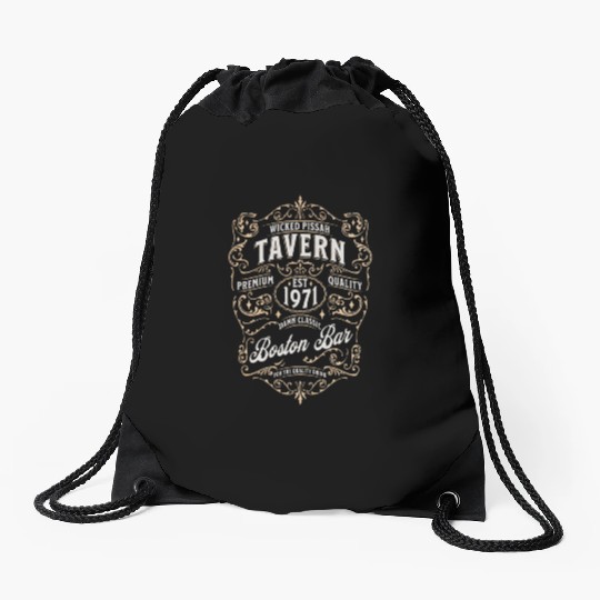 Wicked Pissah Boston Bar Funny Wicked Pissah Drawstring Bags