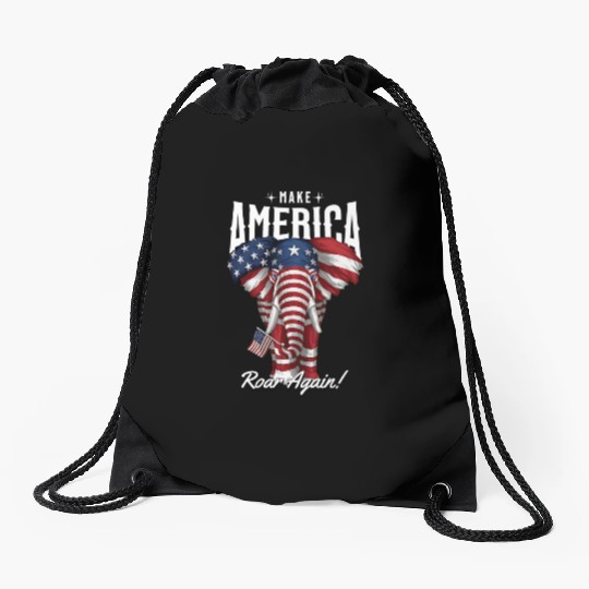 Republican Make America Roar Again Election 2024 Drawstring Bags