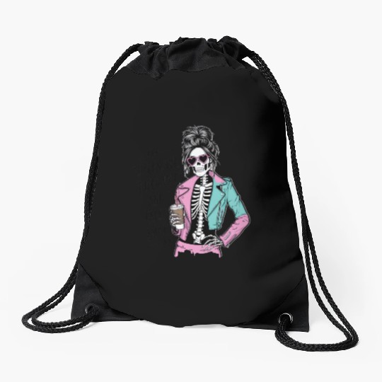 expensive difficult and talks back Drawstring Bags