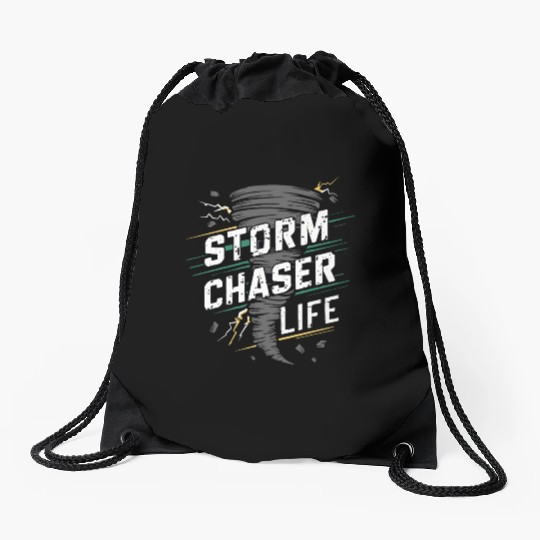 Tornado Chasing Adventures: Embrace Nature's Fury Drawstring Bags