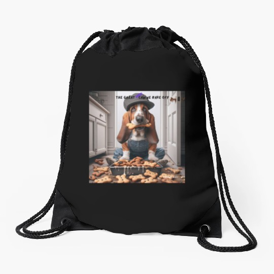 Cool fun pet animal Drawstring Bags