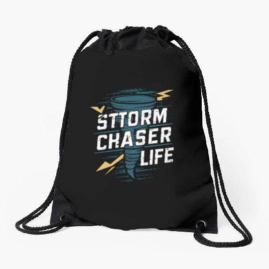 Tornado Chasing Adventures: Embrace Nature's Fury Drawstring Bags