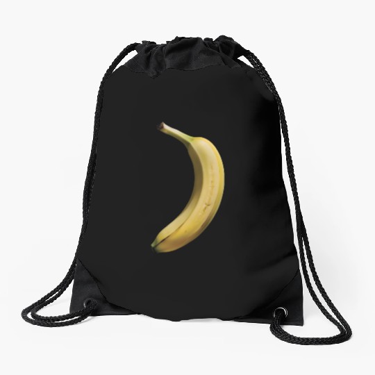Banana Realistic Drawstring Bags