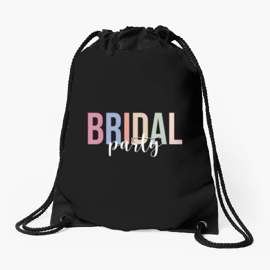 Bridal Party Bride Bachelorette Party Drawstring Bags