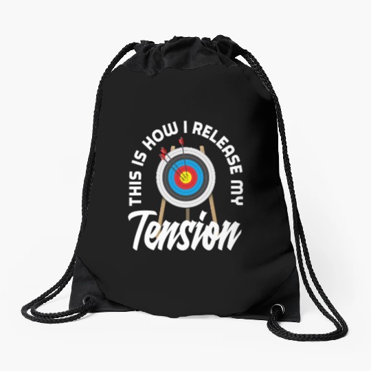 Archer Saying Archery Drawstring Bags